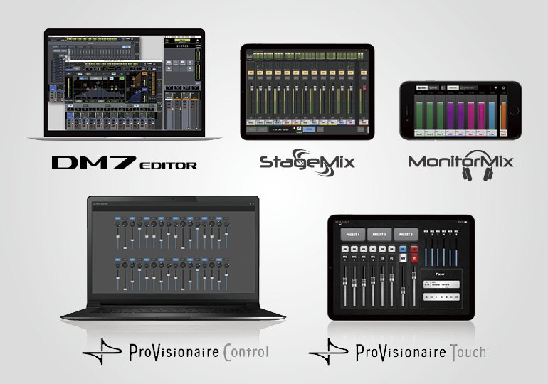Yamaha Digital Mixing Console DM7: 兼容軟件，方便控制